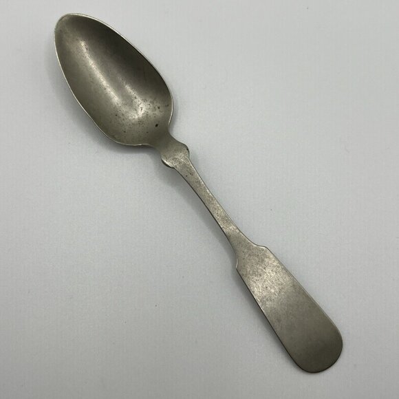 Mid to Late 1800's Tea Spoon Fiddle Pattern French Tipped Meriden Britannia - Picture 8 of 11